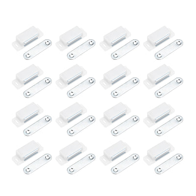 Harfington Uxcell Magnetic Cabinet Door Latches Catch 1.8" Length for Kitchen Bathroom White 16pcs