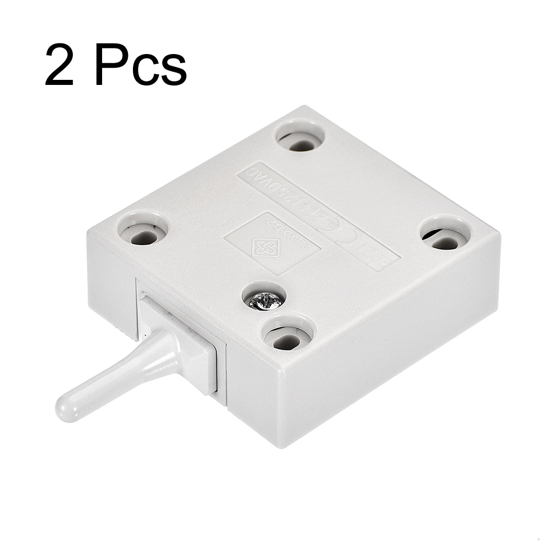 uxcell Uxcell Wardrobe Door Light Switch Momentary Closets Switch Normally Closed 110-250V 2A White 2 Pcs