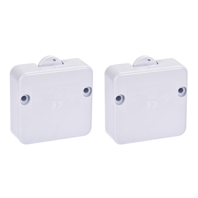 Harfington Uxcell Wardrobe Door Light Switch Momentary Closet Switches Normally Closed 110-250V 2A White 2 Pcs