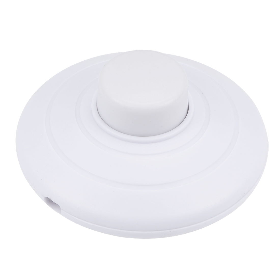 uxcell Uxcell Inline Foot Pedal Push Button Switch, Round Lamp Light Foot Control ON-OFF Footswitch White