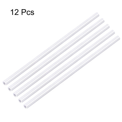 Harfington Uxcell ABS Model Round Tubing,3mm Diameter,0.5M/1.64Ft Length,for Architectural Model Layout Making Materials,12pcs