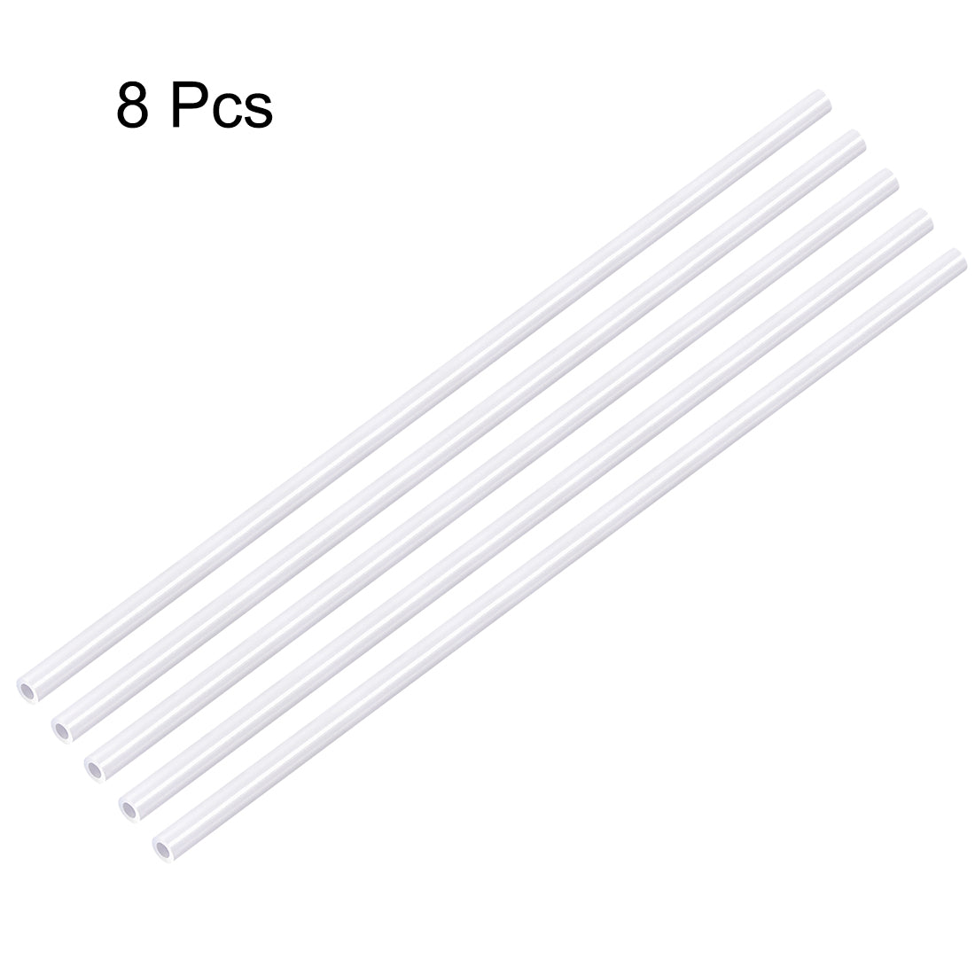 uxcell Uxcell ABS Model Round Tubing,2mm Diameter,0.5M/1.64Ft Length,for Architectural Model Layout Making Materials,8pcs