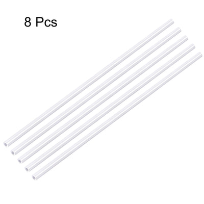 Harfington Uxcell ABS Model Round Tubing,2mm Diameter,0.5M/1.64Ft Length,for Architectural Model Layout Making Materials,8pcs