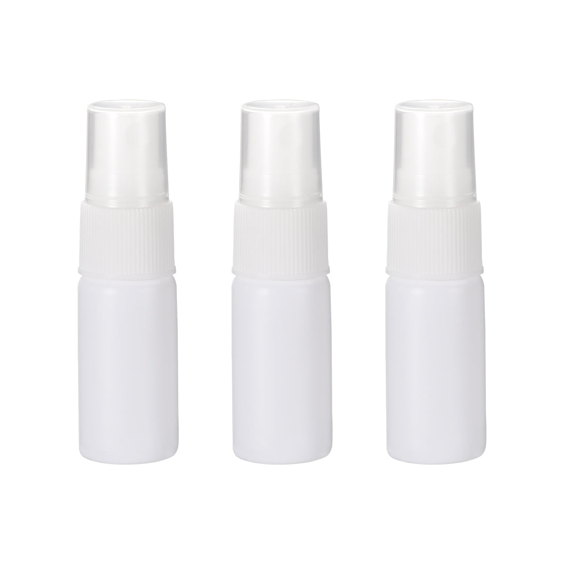 uxcell Uxcell Fine Mist Spray Bottle, 0.34oz/ 10ml Plastic Spray White Bottles w Atomizer Pump and Refillable 3pcs