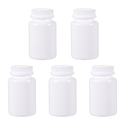 Harfington Uxcell Plastic Lab Chemical Reagent Bottle, 150g Wide Mouth Sample Sealing Solid Storage Container 10pcs