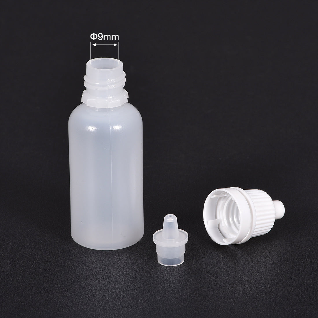 uxcell Uxcell 15ml/0.5 oz Empty Squeezable Dropper Bottle White 20pcs