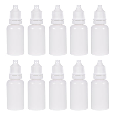 Harfington Uxcell 30ml/1 oz Empty Squeezable Dropper Bottle White 10pcs