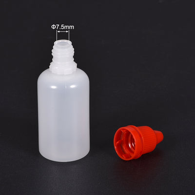 Harfington Uxcell 30ml/1 oz Empty Squeezable Dropper Bottle Red 10pcs