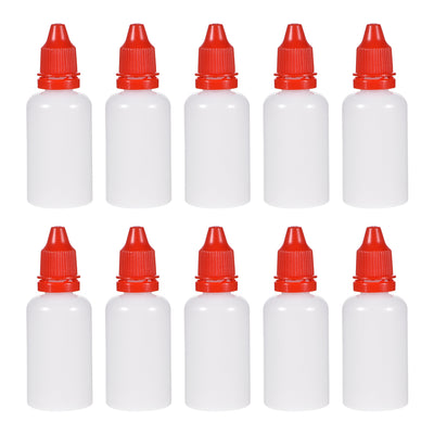 Harfington Uxcell 30ml/1 oz Empty Squeezable Dropper Bottle Red 10pcs