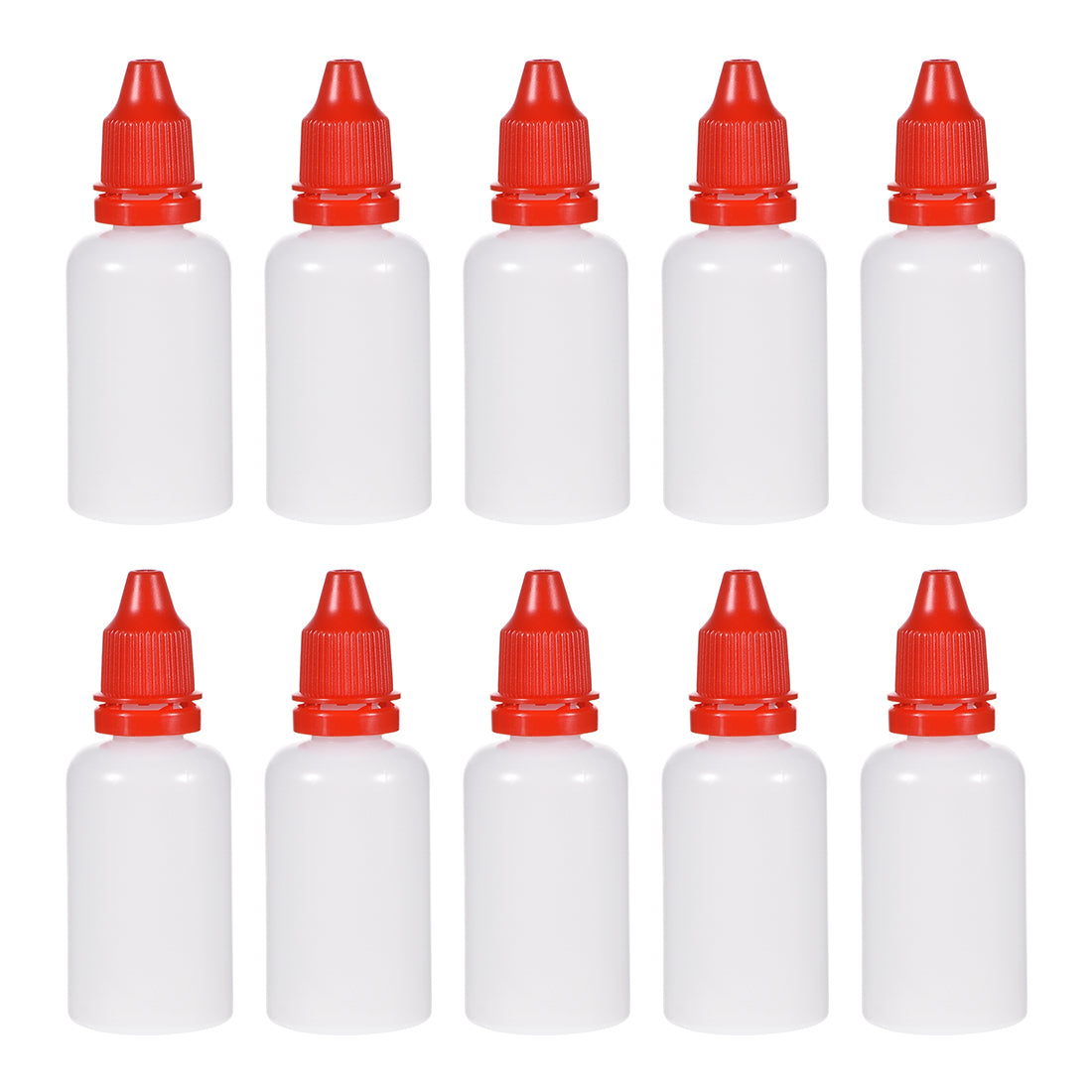 Uxcell 30ml/1 oz Empty Squeezable Dropper Bottle Red 20pcs | Harfington