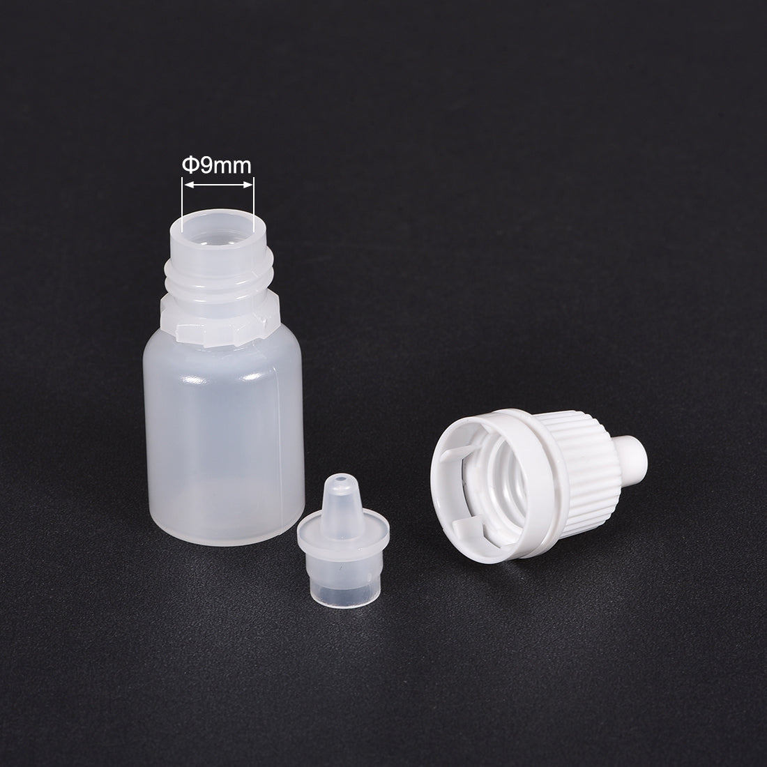 uxcell Uxcell 5ml/0.17 oz Empty Squeezable Dropper Bottle White 20pcs
