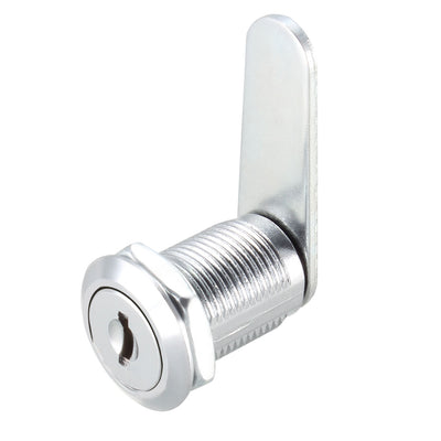Harfington Uxcell Cam Lock 25mm Cylinder Length Fits Max 5/8-inch Panel Keyed Different 2Pcs