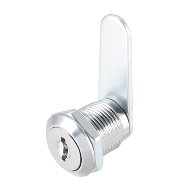 Harfington Uxcell Cam Locks 20mm Cylinder Length Fits Max 1/2-inch Panel Keyed Different 2Pcs
