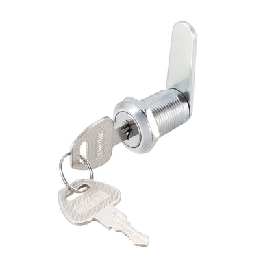 Harfington Uxcell Cam Locks 25mm Cylinder Length Fits Max 5/8-inch Panel Keyed Different 2Pcs