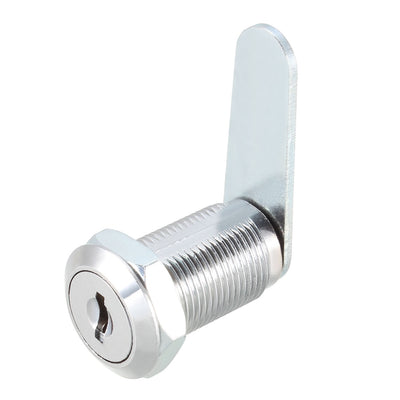 Harfington Uxcell Cam Locks 30mm Cylinder Length Fits Max 7/8-inch Panel Keyed Different 2Pcs