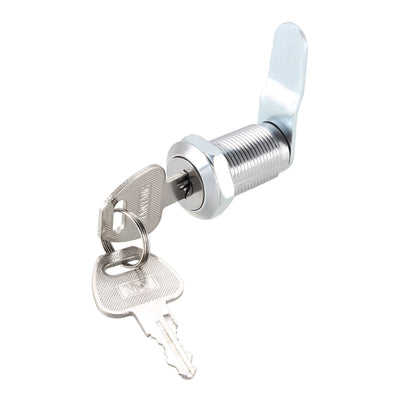 Harfington Uxcell Cam Locks 30mm Cylinder Length Fit on Max 7/8-inch Panel Keyed Different 2Pcs