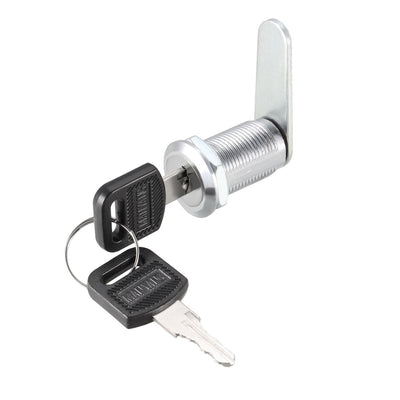 Harfington Uxcell Cam Lock 30mm Cylinder Length Fits Max 7/8-inch Thick Panel Keyed Alike 4Pcs