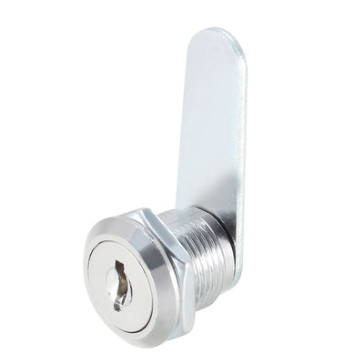 Harfington Uxcell Cam Locks 16mm Cylinder Length Fits Max 5/16-inch Thick Panel Keyed Alike 2Pcs