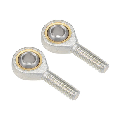 Harfington Uxcell 10mm Rod End Bearing M10x1.5mm Rod Ends Ball Joint Male Left Hand Thread 2pcs