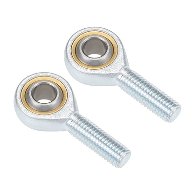 Harfington Uxcell 12mm Rod End Bearing M12x1.75mm Rod Ends Ball Joint Male Left Hand Thread 2pcs