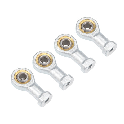 Harfington Uxcell 5mm Rod End Bearing M5x0.8mm Rod Ends Ball Joint Female Right Hand Thread 4pcs