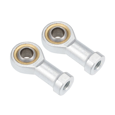 Harfington Uxcell 10mm Rod End Bearing M10x1.5mm Rod Ends Ball Joint Female Right Hand Thread 2pcs