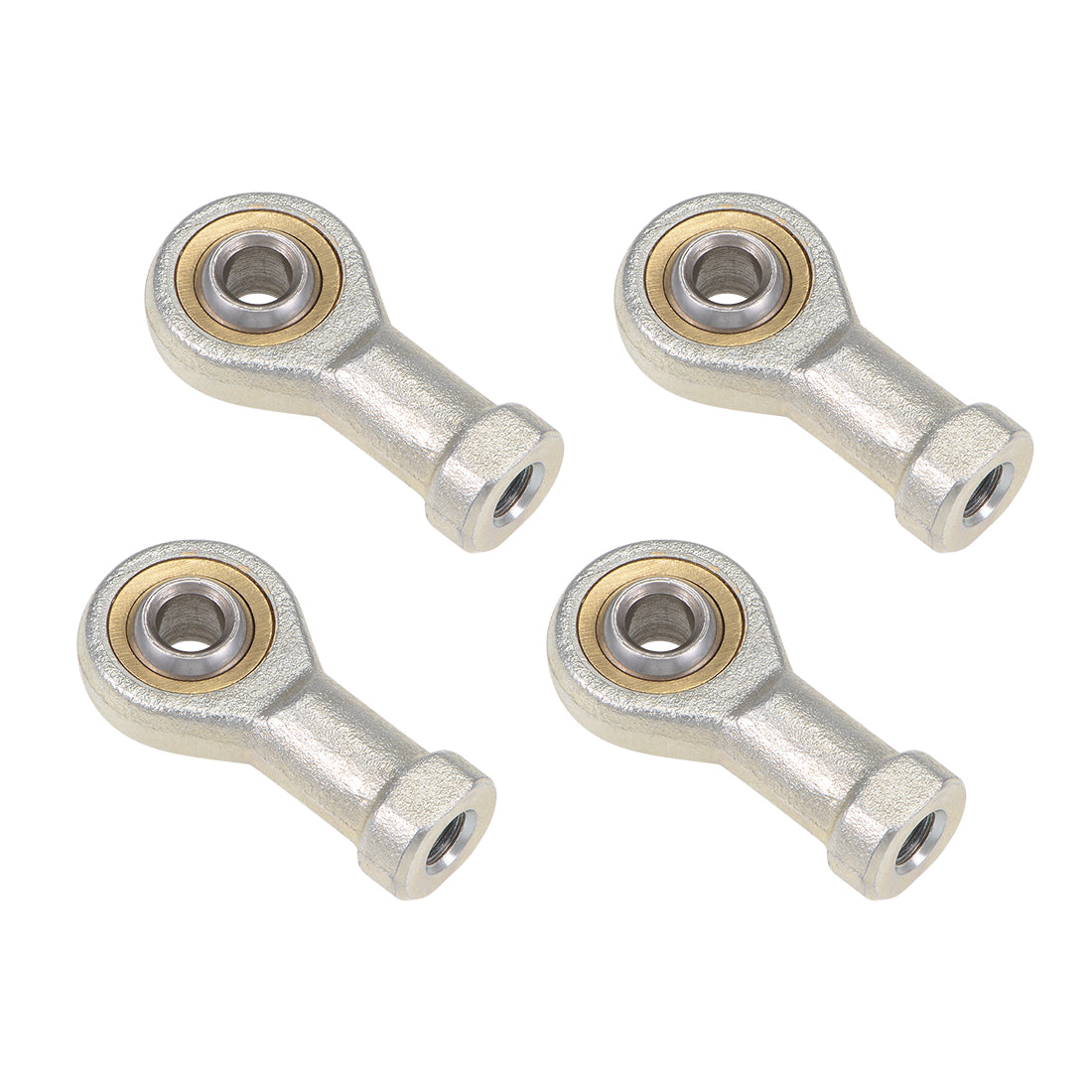 uxcell Uxcell 6mm Rod End Bearing M6x1.0mm Rod Ends Ball Joint Female Left Hand Thread 4pcs