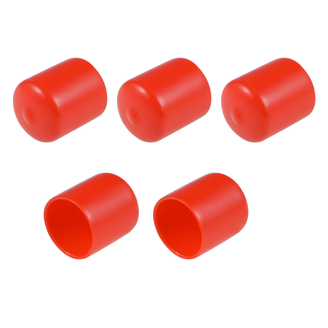 uxcell Uxcell Screw Thread Protectors, 30mm ID End Cap Cover Red 35mm Length 5pcs