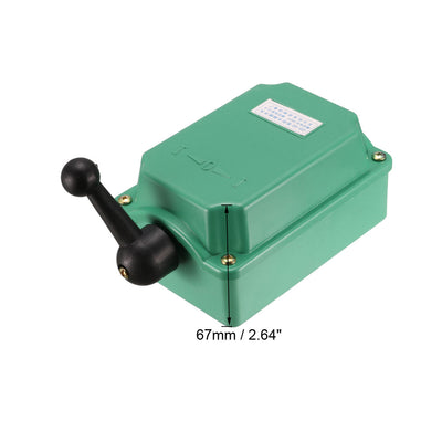 Harfington Uxcell Drum Switch QS-60 3 Positon Forward/Off/Reverse Motor Control Plastic Shell 60A