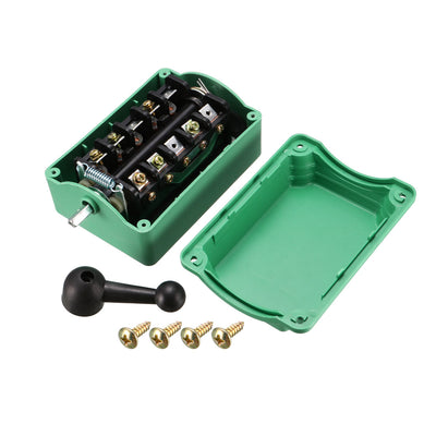Harfington Uxcell Drum Switch QS-60 3 Positon Forward/Off/Reverse Motor Control Plastic Shell 60A
