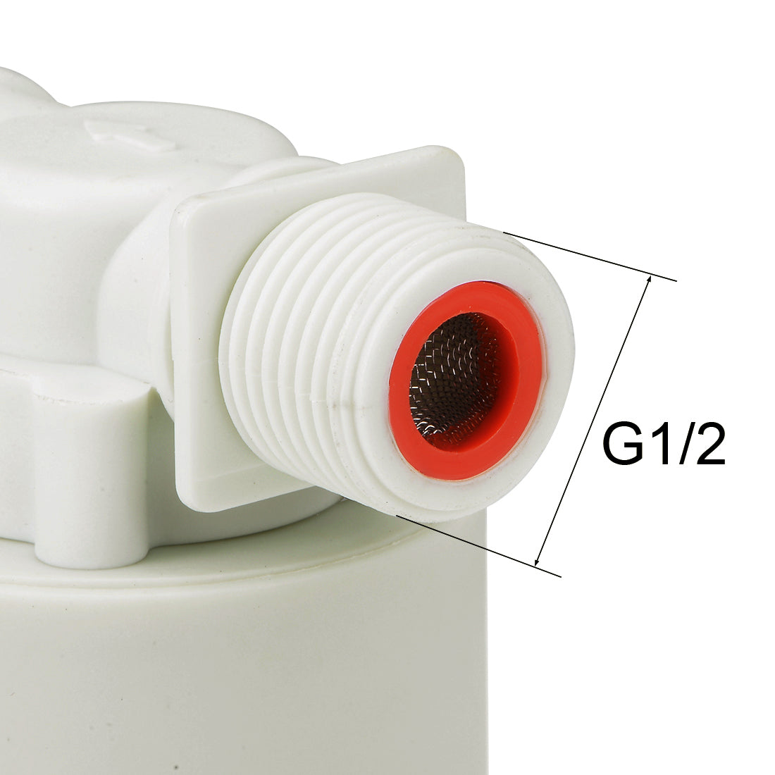 uxcell Uxcell Float Ball Valve G1/2 Thread Plastic Horizontal Automatic Fill Water Liquid Level Control Sensor with Filter
