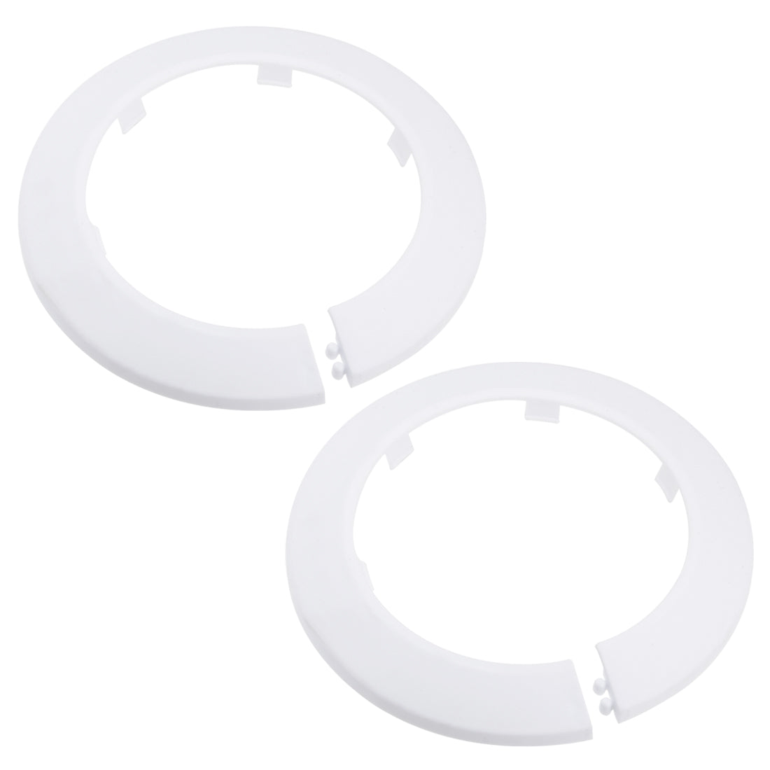 uxcell Uxcell 89mm Pipe Cover Decoration PP Plastic Water Pipe Escutcheon White 2pcs