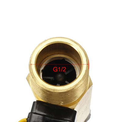 Harfington Uxcell G1/2 Hall Effect Liquid Water Flow Sensor Switch Meter Counter DC 5V 1-25L/min YF-B7