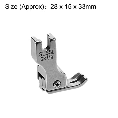 Harfington Uxcell #CR Right Compensating Presser Foot Fit for Industrial Sewing Machines (1/32")