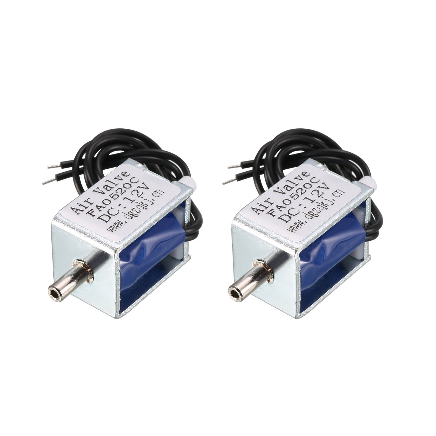 uxcell Uxcell Miniature Solenoid Valve 2 Way Normally Opened DC12V 45mA Air Solenoid Valve, 2pcs