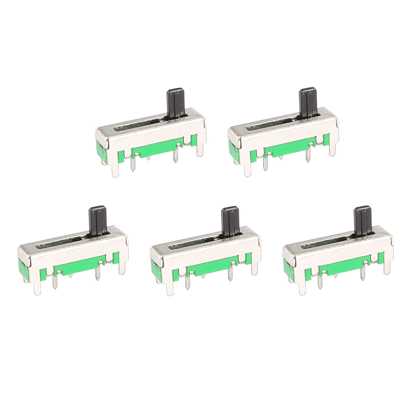 uxcell Uxcell 5pcs Fader Variable Resistors Mixer 18mm Straight Slide Potentiometer B503  B50K Ohm Linear Single Potentiometers for Dimming Tuning