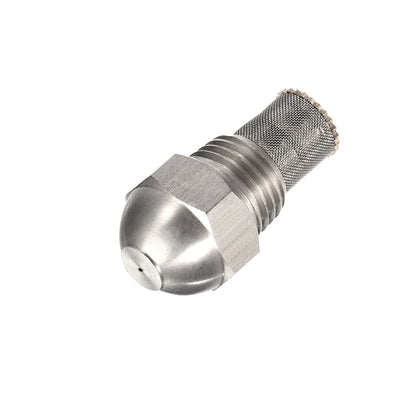 uxcell Uxcell Mist Nozzle - 1/4BSPT 0.5mm Orifice Dia 304 Stainless Steel Fine Atomizing Spray Tip