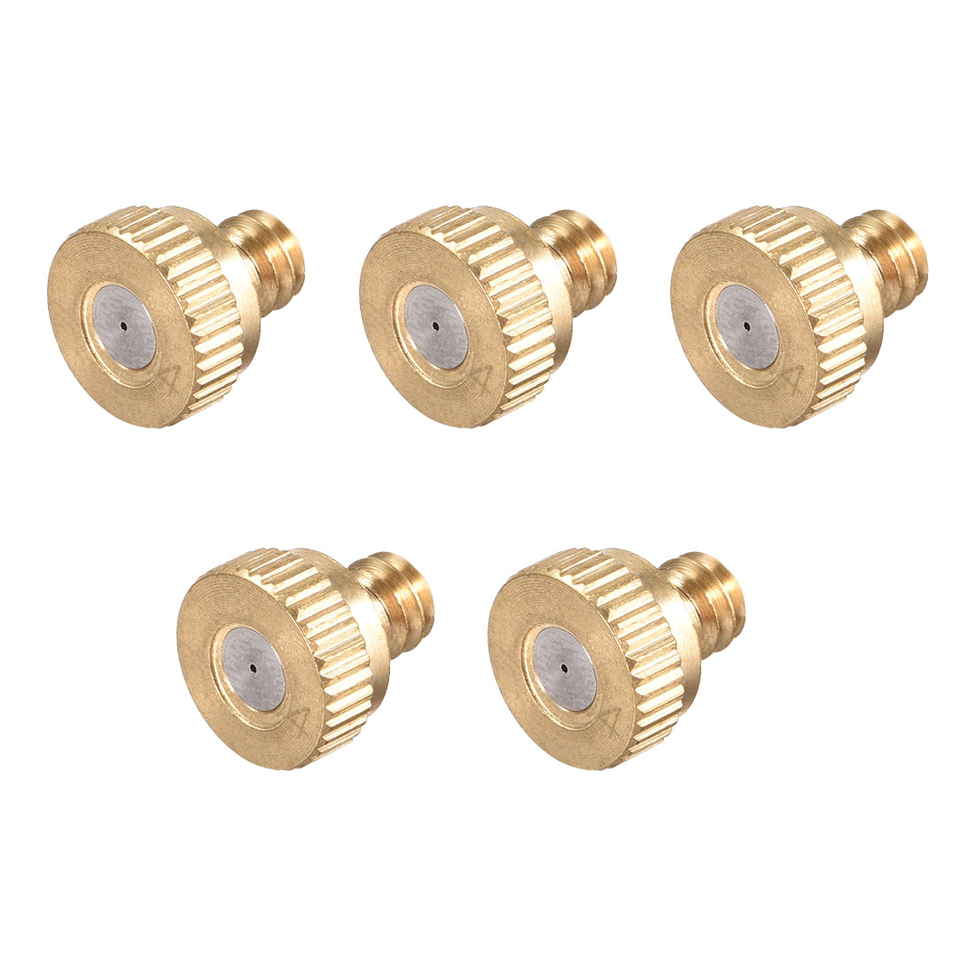 uxcell Uxcell Brass Misting Nozzle - 10/24 UNC Replacement Heads for Outdoor Cooling System - 5 Pcs