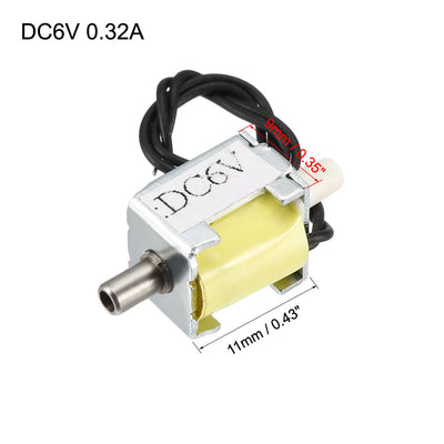 Harfington Uxcell Miniature Solenoid Valve 2 Way Normally Closed DC6V 0.32A Air Solenoid Valve