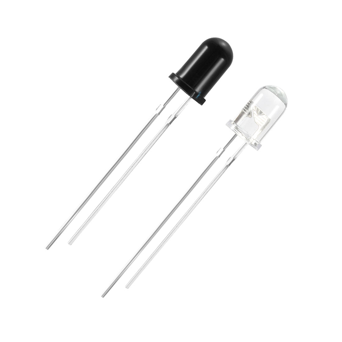 uxcell Uxcell 20pairs 5mm 940nm LEDs Infrared Emitter and IR Receiver Diode DC1.2-1.3V