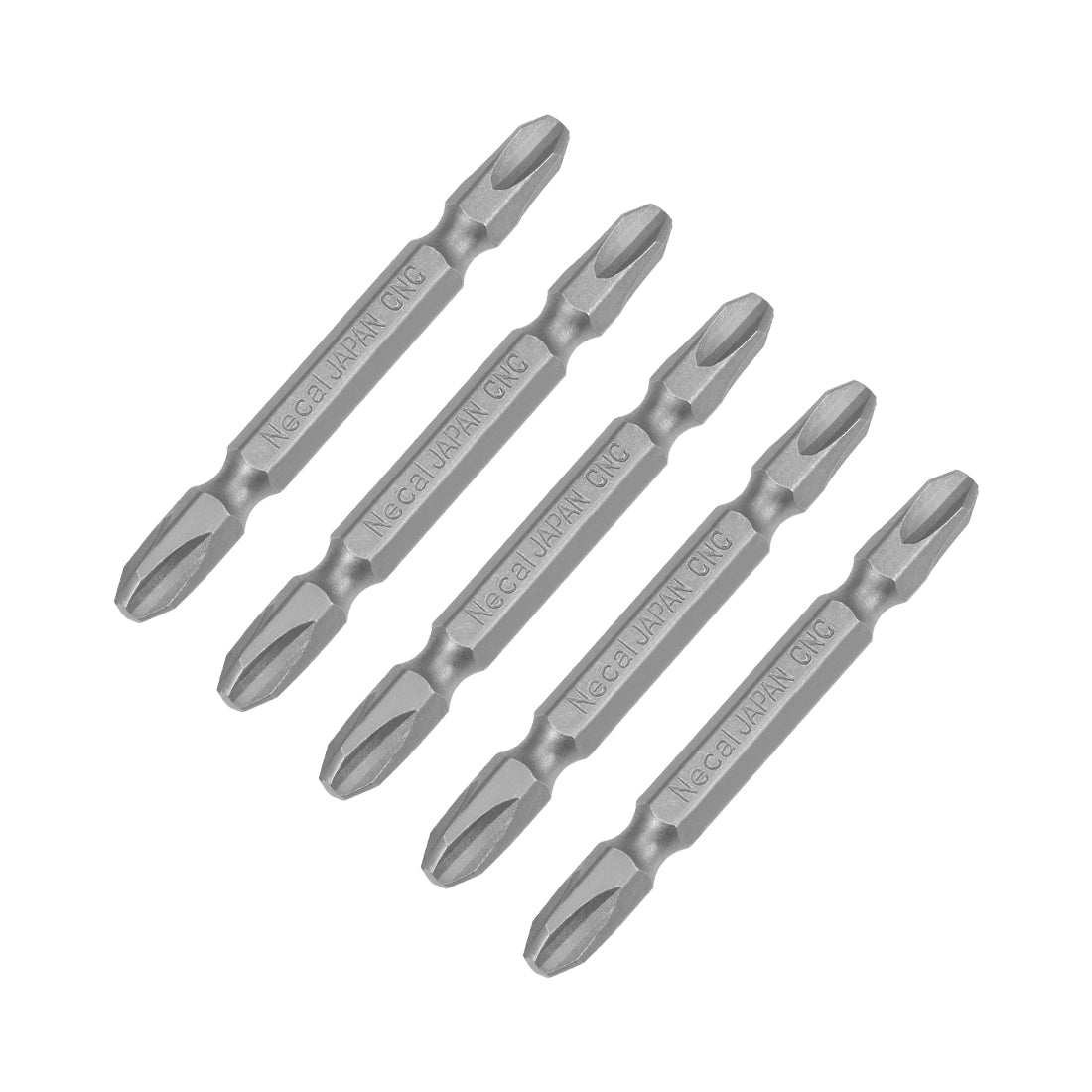 Uxcell Uxcell Phillips Bits 1/4-Inch Hex Shank 65mm Length Cross PH3 Double-Head Magnetic Screw Driver S2 Screwdriver Bit 5Pcs