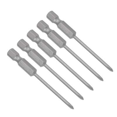 Harfington Uxcell 5 Pcs Magnetic Phillips Screwdriver Bits, Hex Shank S2 Power Tools