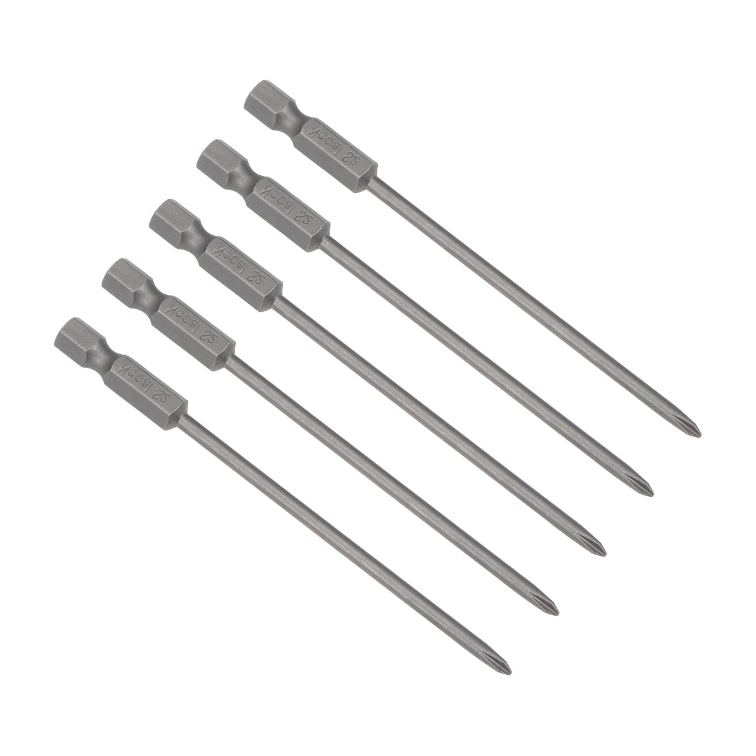 Uxcell Uxcell Phillips Bits 1/4-Inch Hex Shank 100mm Length Cross 3PH0 Magnetic Screw Driver S2 Screwdriver Bit 5Pcs