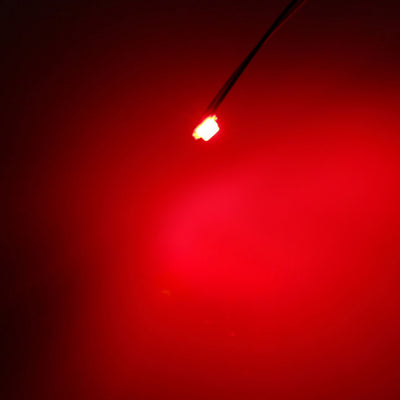 Harfington Uxcell 5pcs Prewired 0402 Red Surface Mounted Devices LED Light DC 1.8-1.9V Micro Soldered Mini LED Light