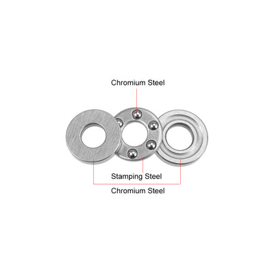 Harfington Thrust Ball Bearing Chrome Steel Single Direction