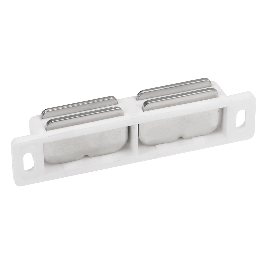uxcell Uxcell Double Magnetic Latches Catch for Cabinet Door Cupboard 3" Long White