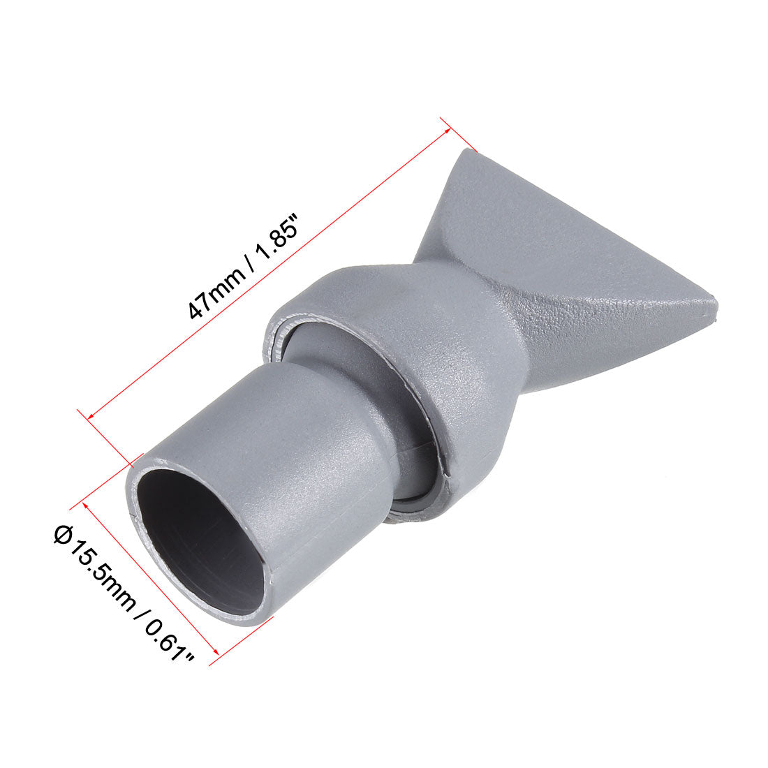 uxcell Uxcell Aquarium Nozzle Pump Nozzles Water Outlet Return Pipe Fitting Gray 15.5mmOD 2Pcs