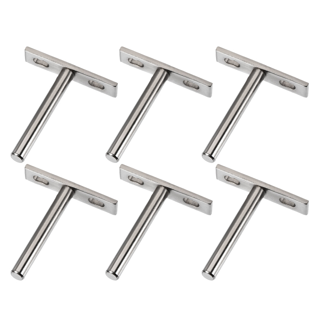 uxcell Uxcell Floating Shelf Invisible Support Bracket Round Shank 79mm Hardened Concealed Wall Support Set 6 Pcs