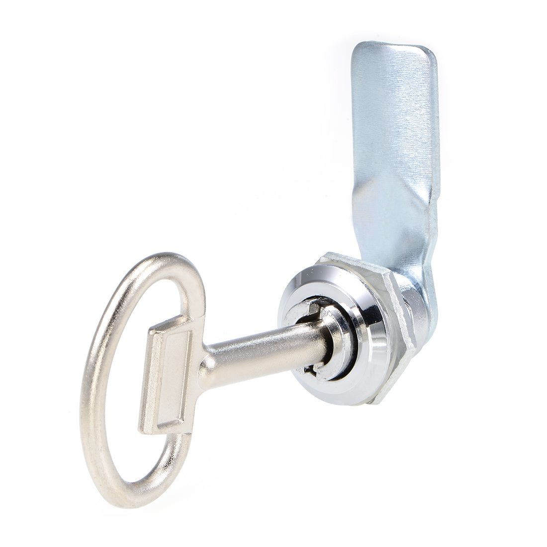 uxcell Uxcell Tubular Cam Lock 22mm Cylinder Dia 52mm Straight Cam Slotted Keyed Alike 2Pcs