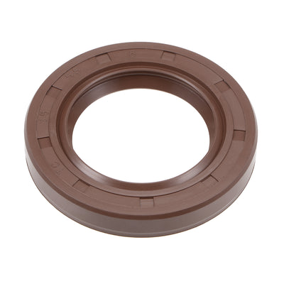 Harfington Uxcell Oil Seal 35mm Inner Dia 55mm OD 8mm Thick Fluorine Rubber Double Lip Seals
